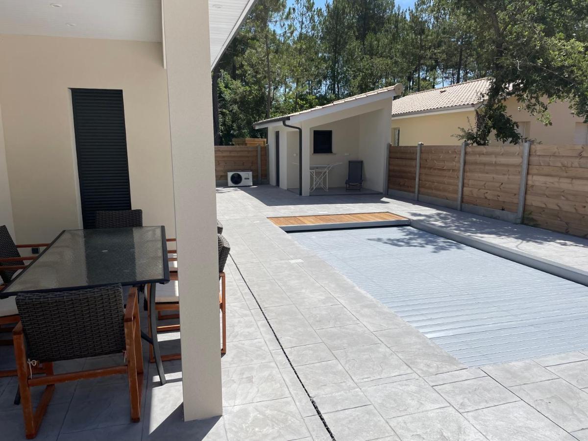 Maison Moderne Avec Piscine Chauffee Lacanau Exterior foto